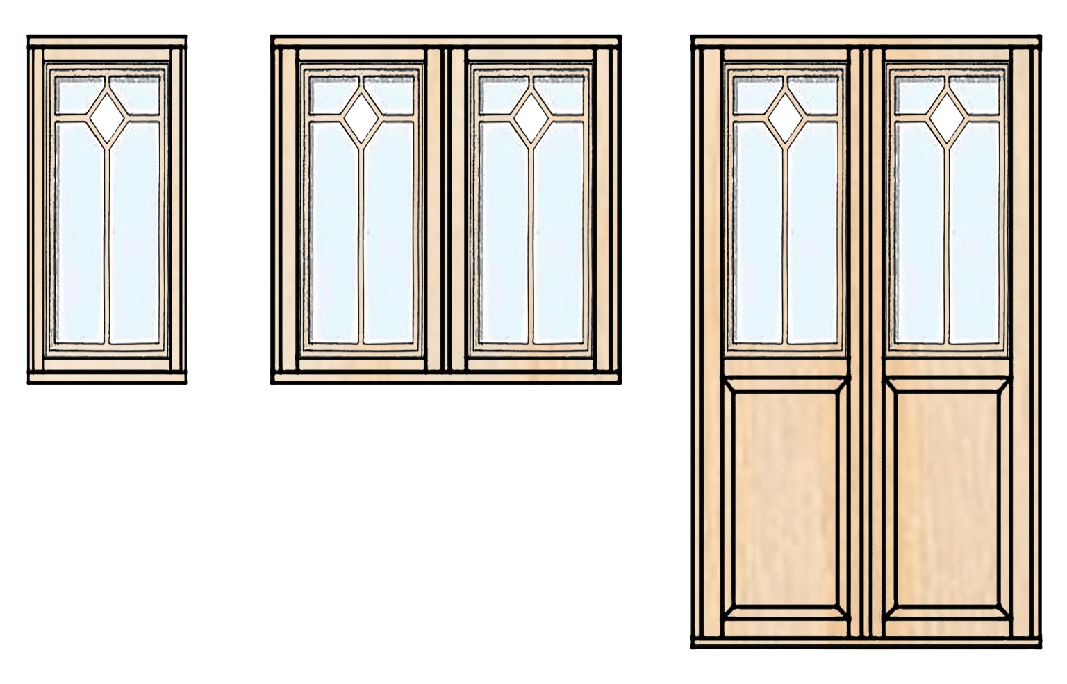 Fönster med rombspröjs – Elegant design för klassiska hem
