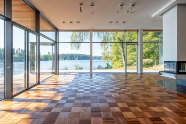 Mäklarfoto hus till salu med Naturfönster fönster och dörrar