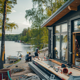 skjutdörrar Naturfönster skjutdörr 3 glas fasadparti isolerat energi
