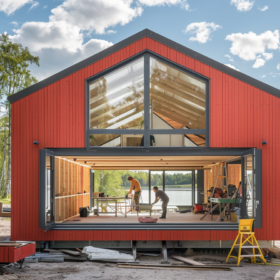 stora fönster Naturfönster fasadpartier panoramafönster